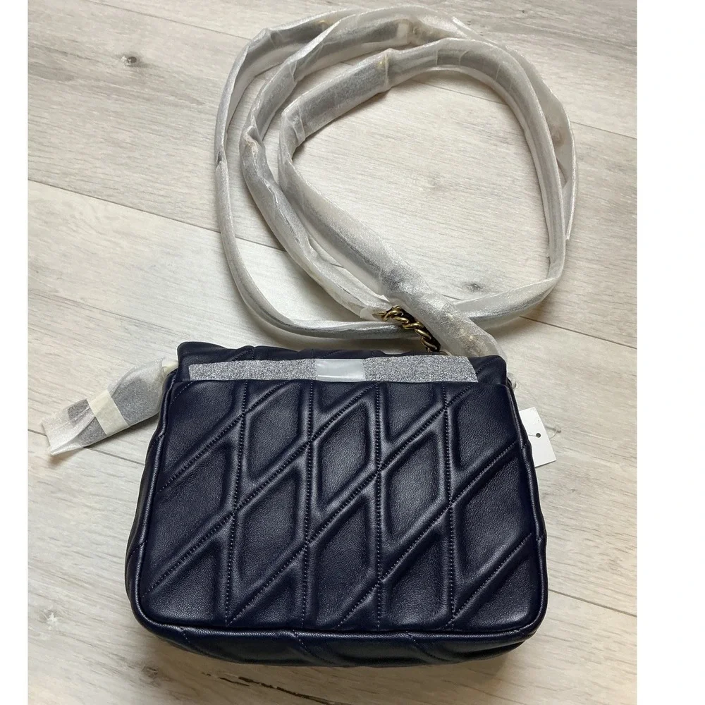 Coach Quilted Tabby Shoulder Bag Dark Navy OS New With Tags